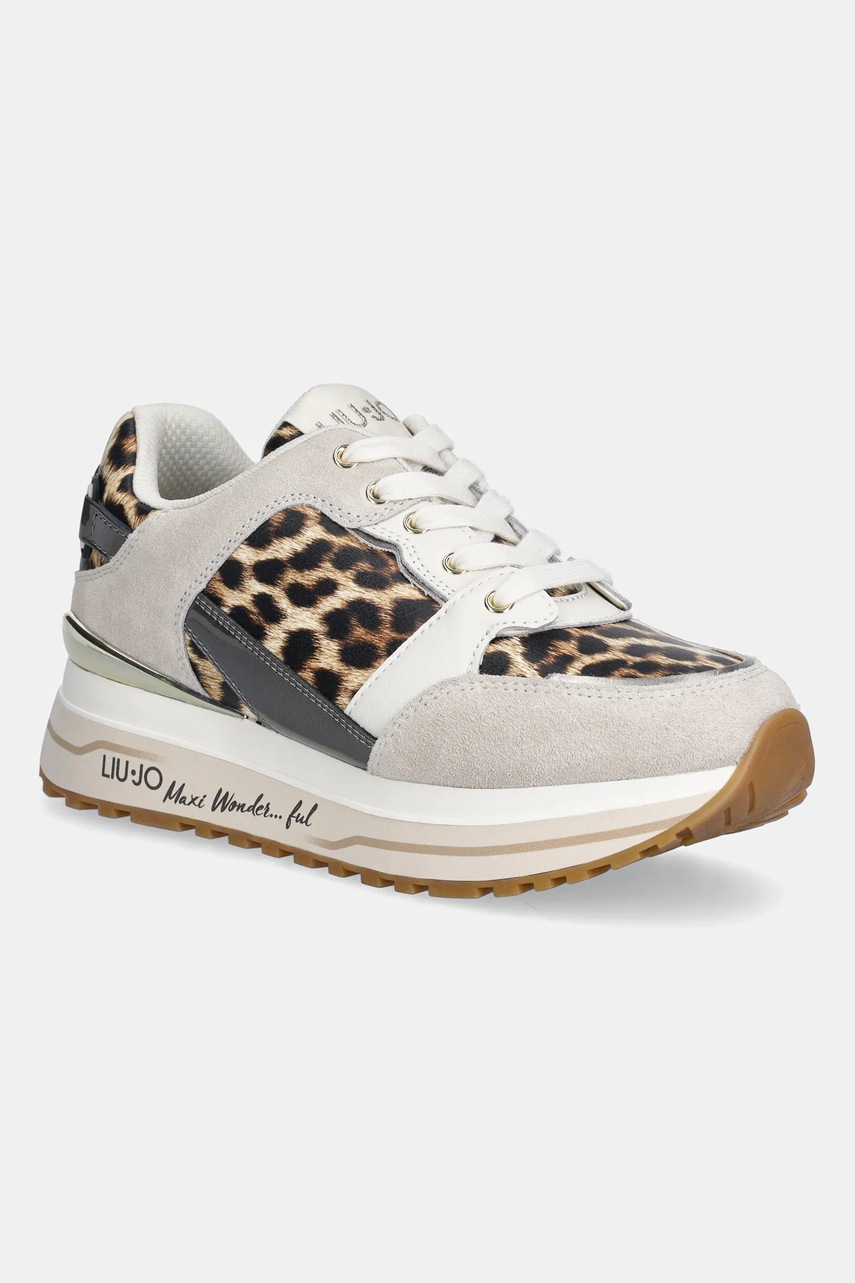 Tenisky Liu Jo LIU JO MAXI WONDER 91 dámské, béžová barva, BA6011PX811S3956