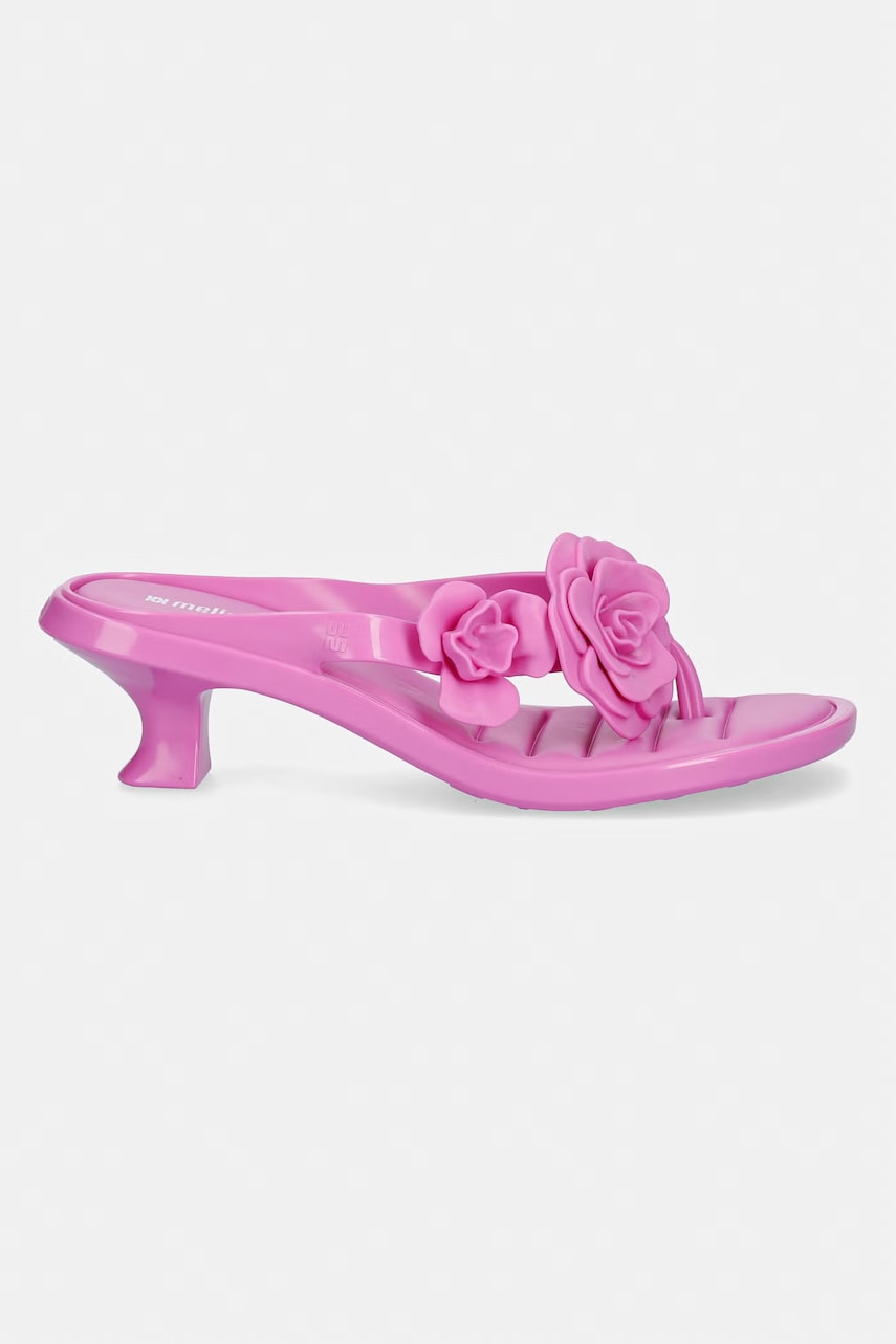Šľapky Melissa MELISSA THONG KITTEN HEEL PETALS AD