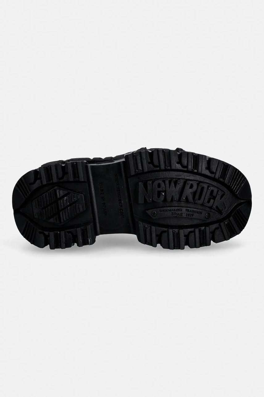 Kožené polobotky New Rock NOMADA LILA, BOX PLANE, CRUST NEGRO (obrázek 5)