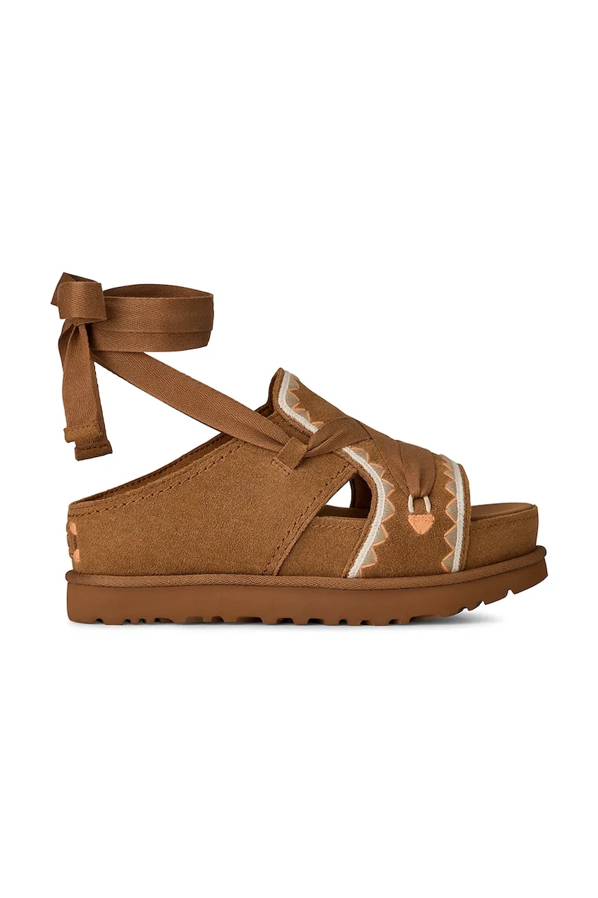 Πέδιλα σουέτ UGG W Goldenstar Hi Artistitch