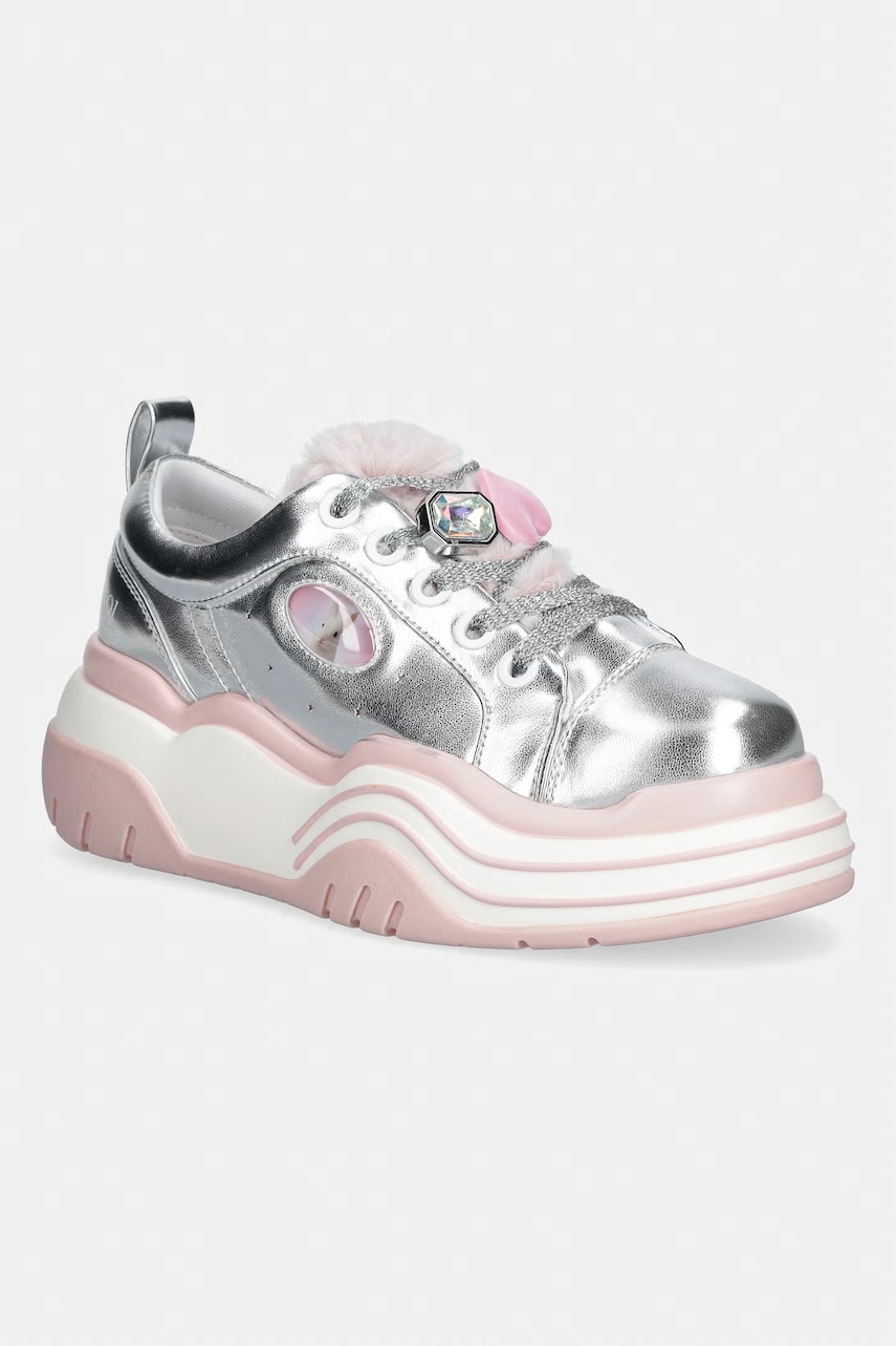 Παπούτσια γυναικεία koi footwear σε ασημι