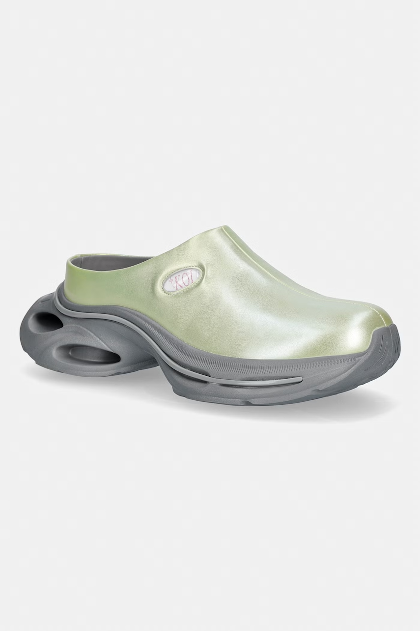 Levně Koi Footwear pantofle nazouváky dámské Lime Waves Chunky Slip On