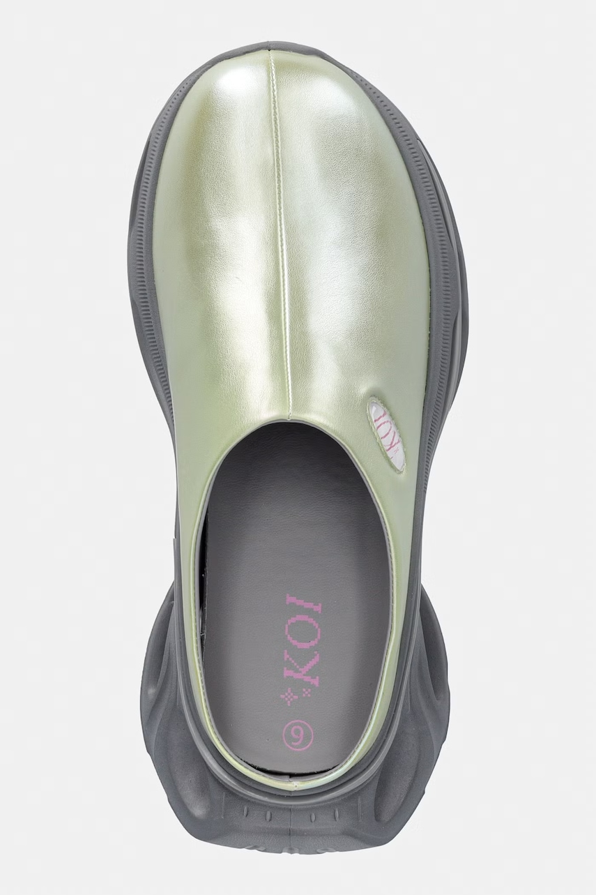 Koi Footwear šľapky mules dámske Lime Waves Chunky Slip On