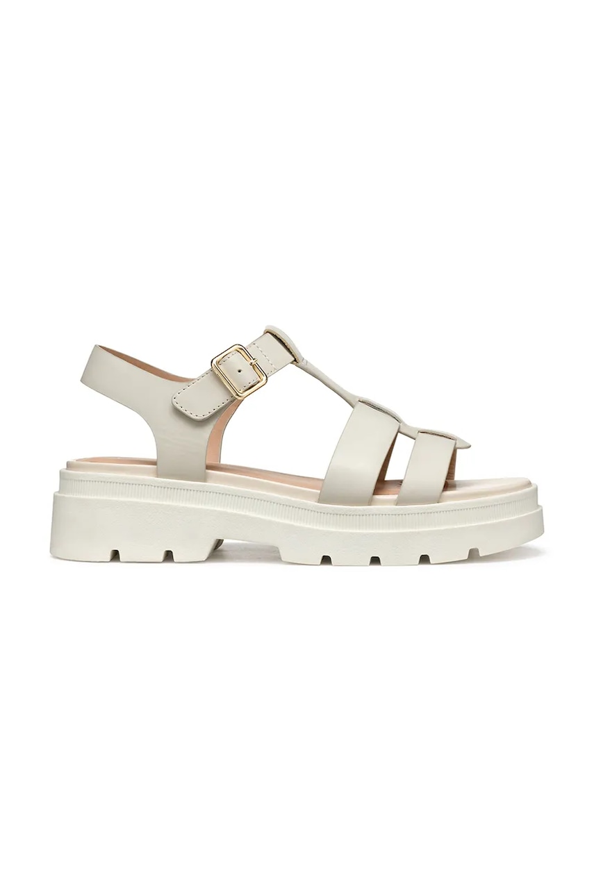 Geox sandale cu toc plat de damă din piele AACTERSB