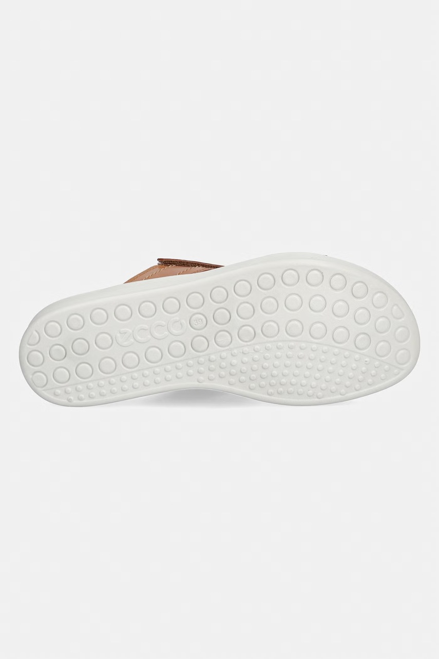 Kožené šľapky Ecco Soft Sandal W