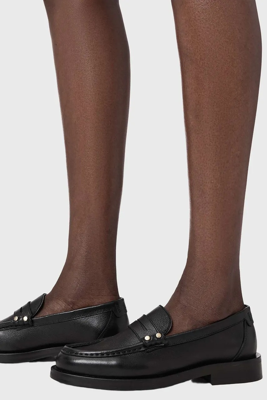 AllSaints mokasíny dámské kožené Bloom Stud Loafer (obrázek 6)