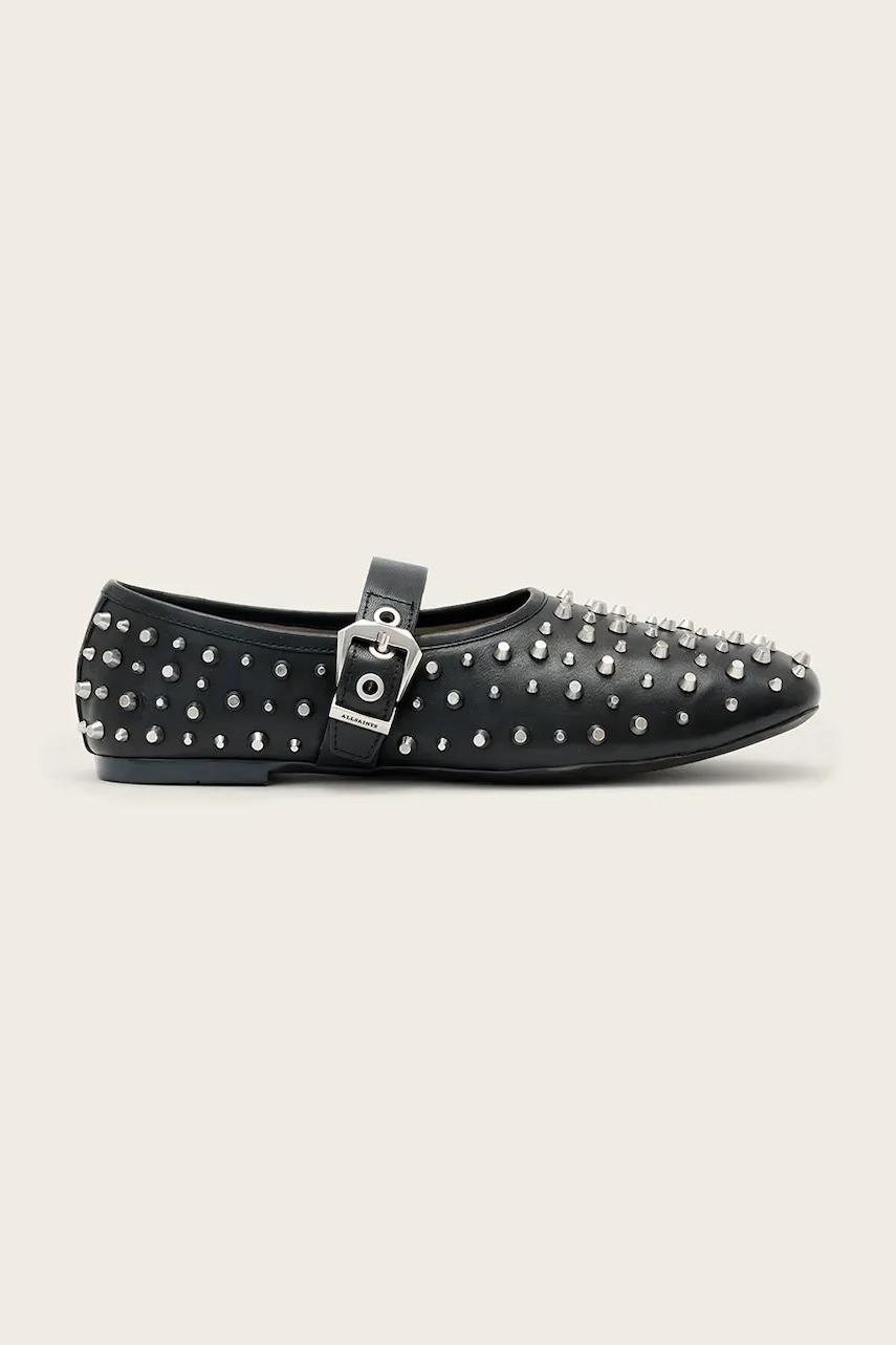 AllSaints balerini de piele Sabine Stud Shoe