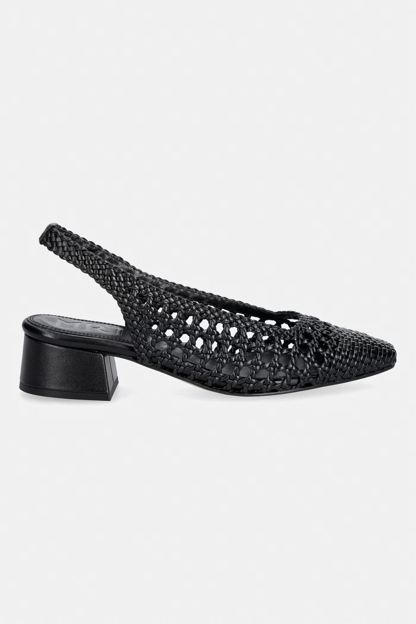 Souliers Martinez туфлі-човники з відкритою п'ятою шкіряні NOVA TARRAGONA