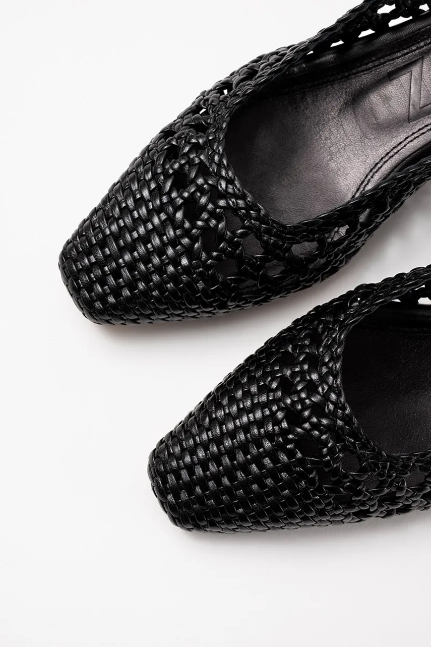 Souliers Martinez lodičky s otevřenou patou kožené NOVA TARRAGONA (obrázek 6)