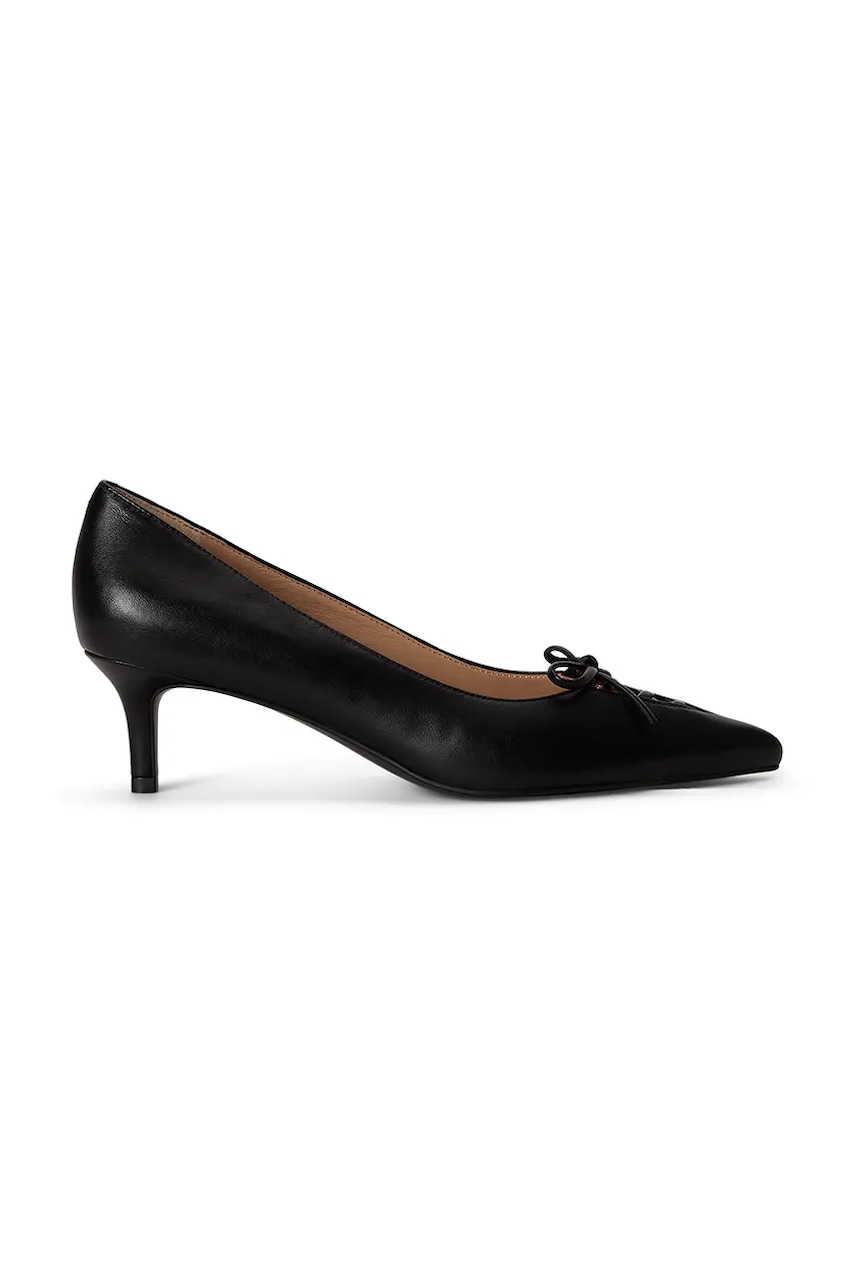 Lauren Ralph Lauren szpilki skórzane Adrienne czarne 802P06371001