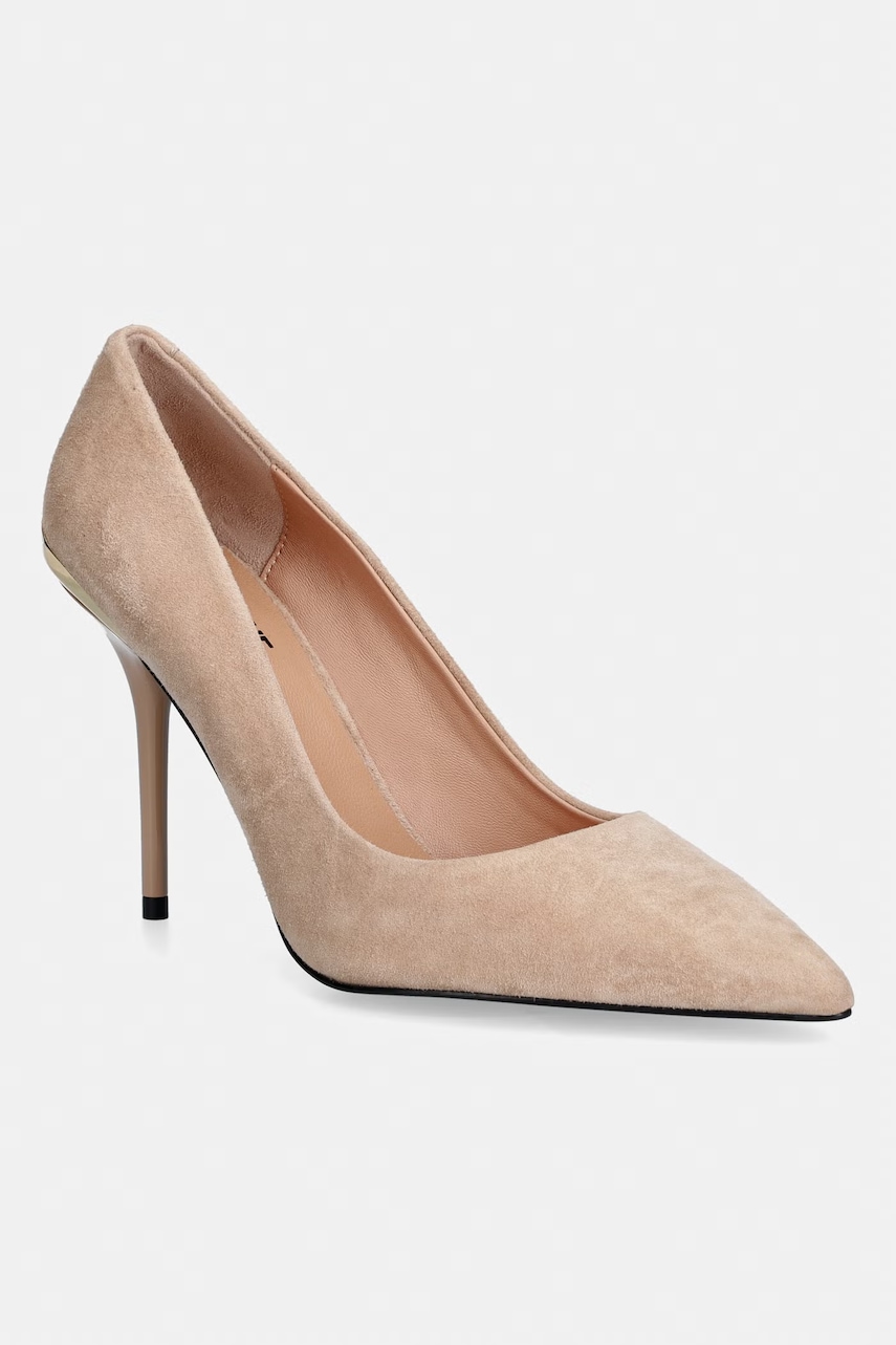 Love Moschino tocuri din piele întoarsă