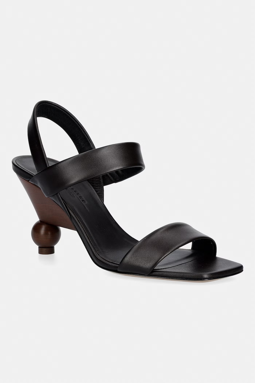 Weekend Max Mara sandale cu toc înalt din piele Wkaaffetto