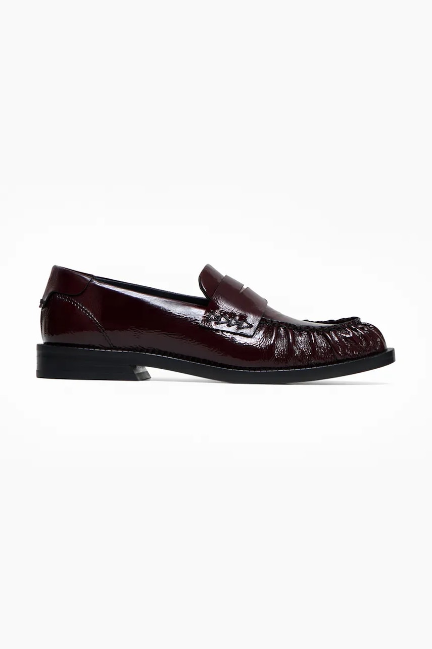 Vanda Novak Donna Mocassini Da In Pelle Greta Glossy Ruby