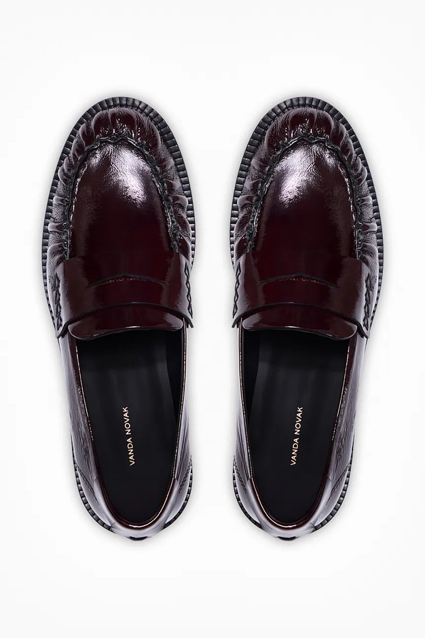 Vanda Novak μοκασίνια Γυναικεία δερμάτινα Greta Glossy Ruby φωτογραφία
