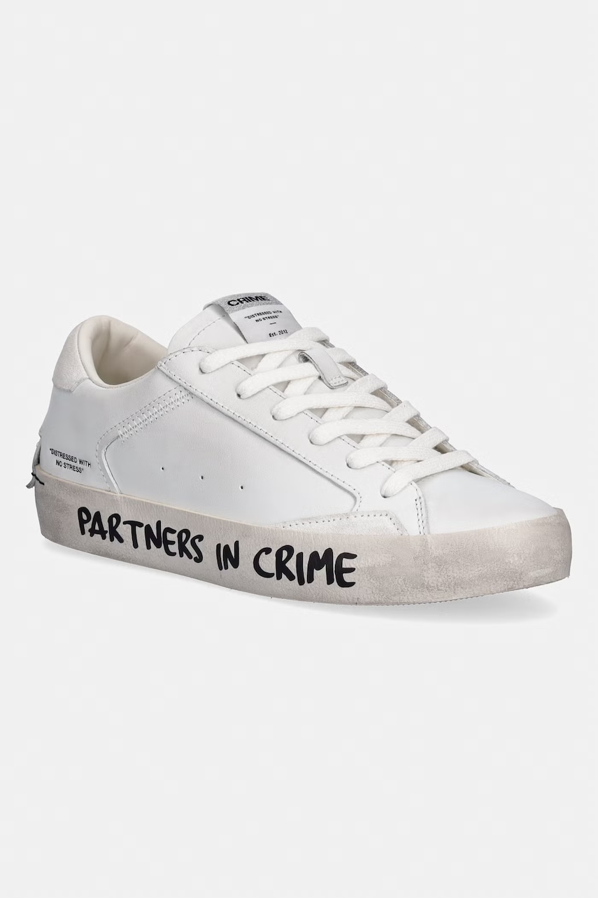 Levně Crime London DISTRESSED sneakers boty dámské kožené