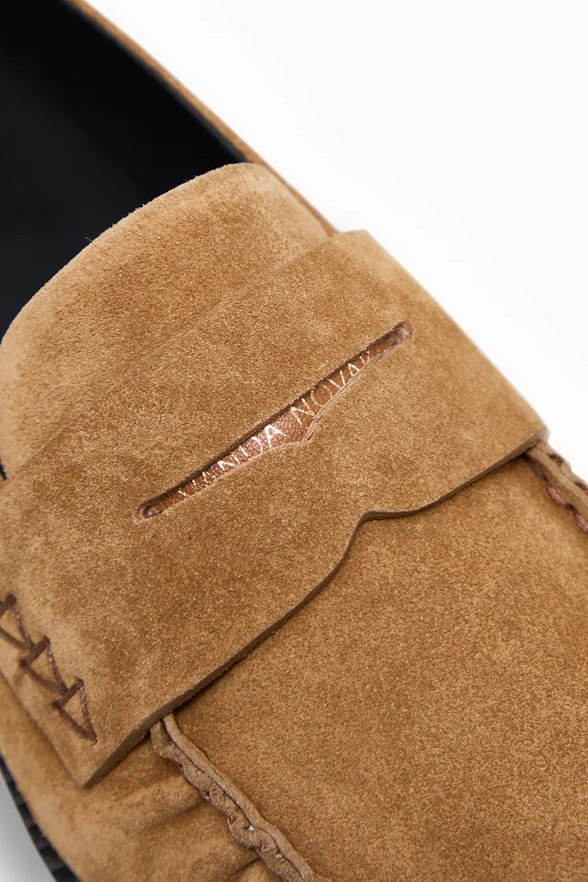 Vanda Novak μοκασίνια γυναικεία δερμάτινα Greta Coffe φωτογραφία