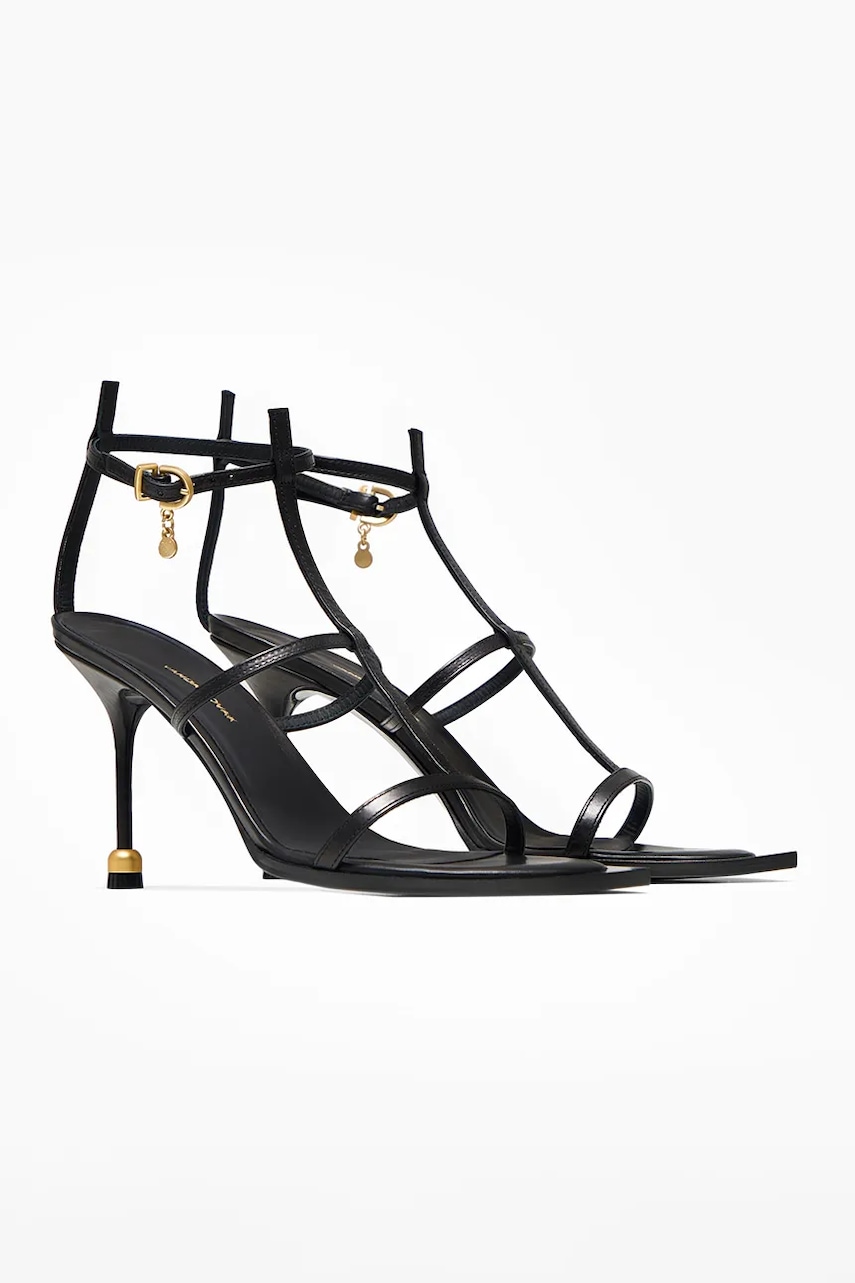 Vanda Novak στιλέτο με ανοιχτό τακούνι δερμάτινο φωτογραφία