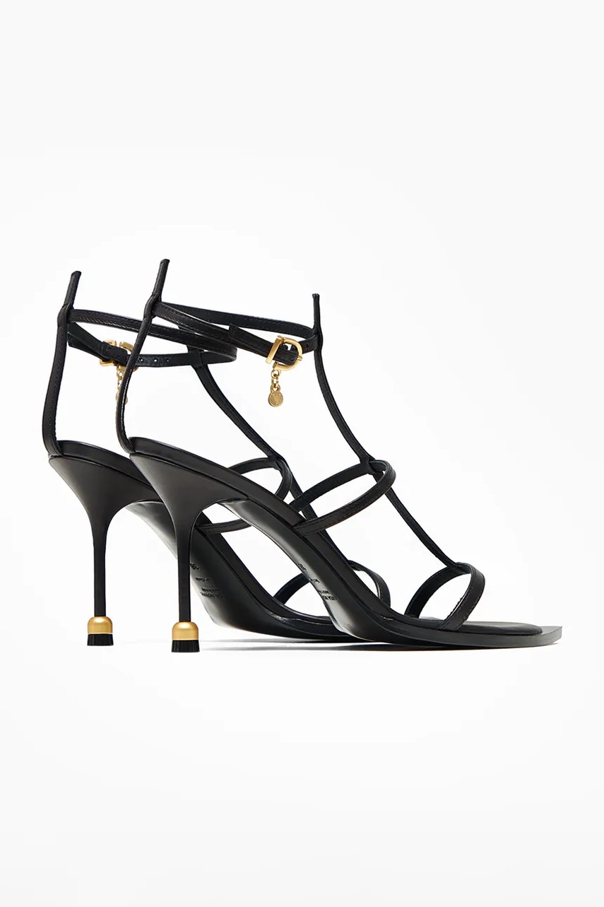 Vanda Novak στιλέτο με ανοιχτό τακούνι δερμάτινο φωτογραφία