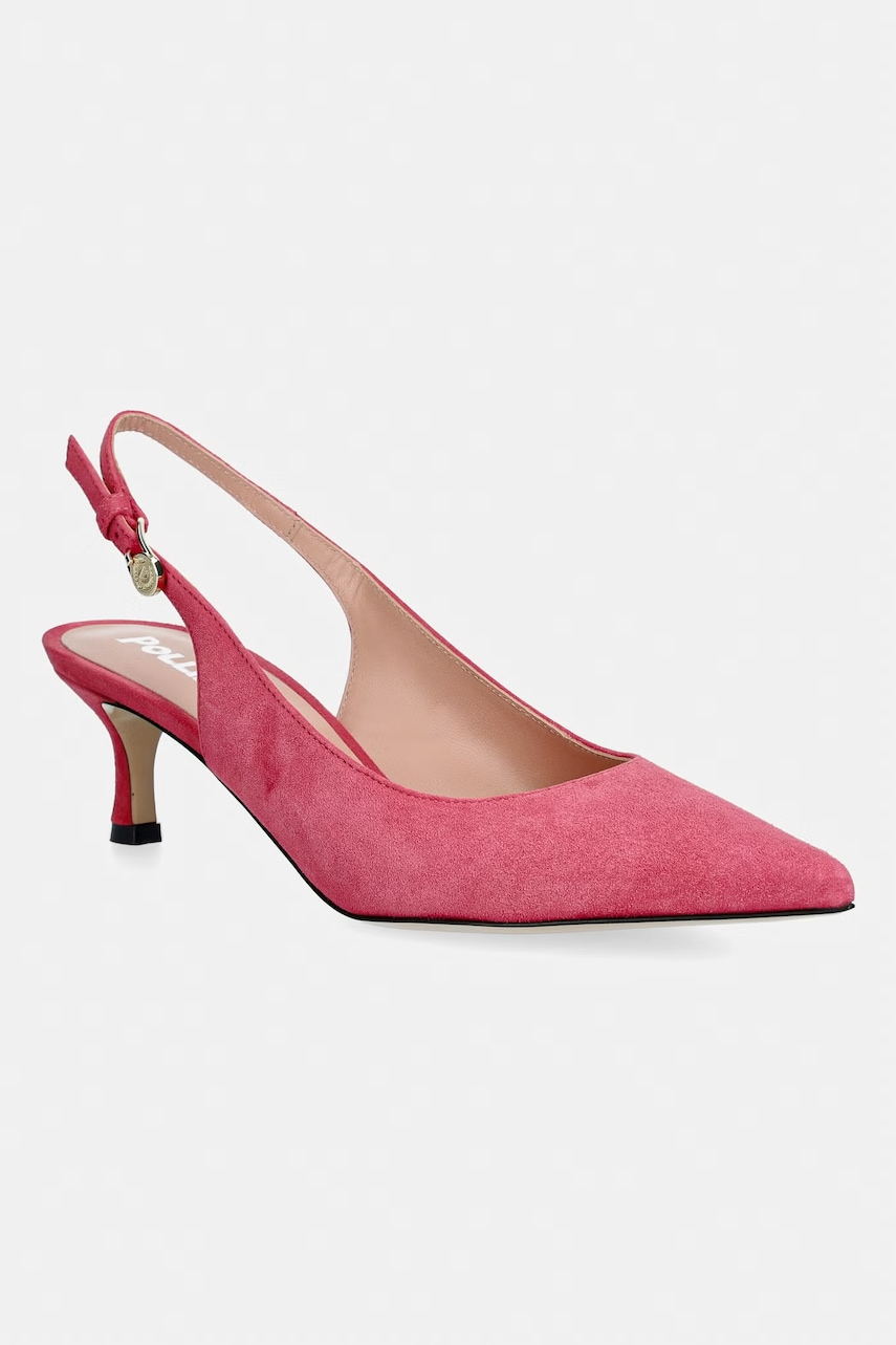 Pollini stilettos piele întoarsă