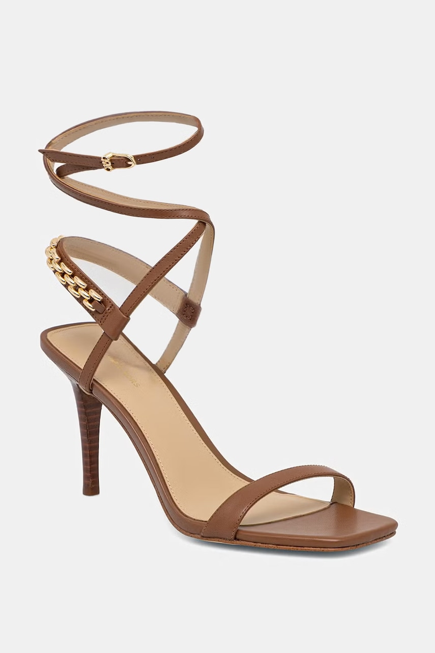 MICHAEL Michael Kors sandale cu toc cui din piele Marcia Heeled Sandal
