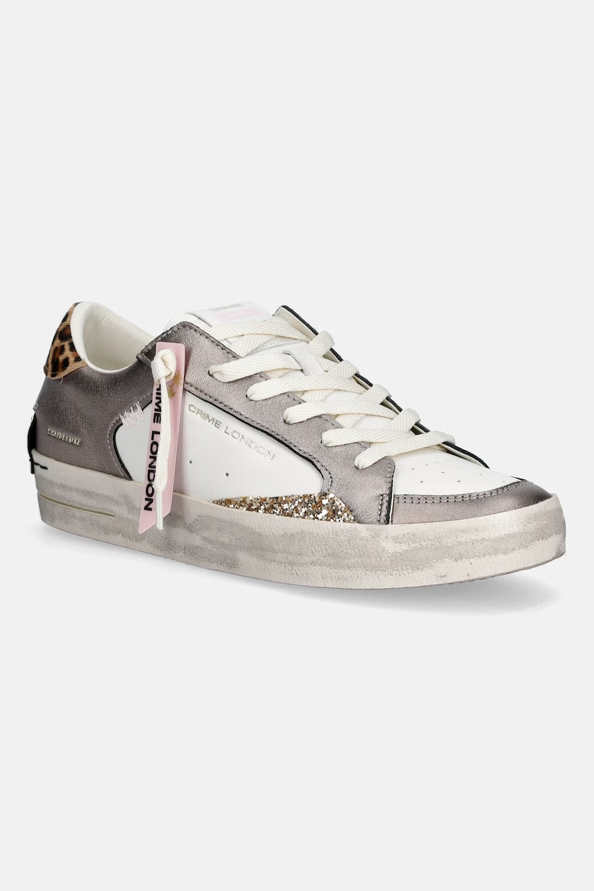 Crime London SK8 DELUXE σνίκερς γυναικεία δερμάτινα