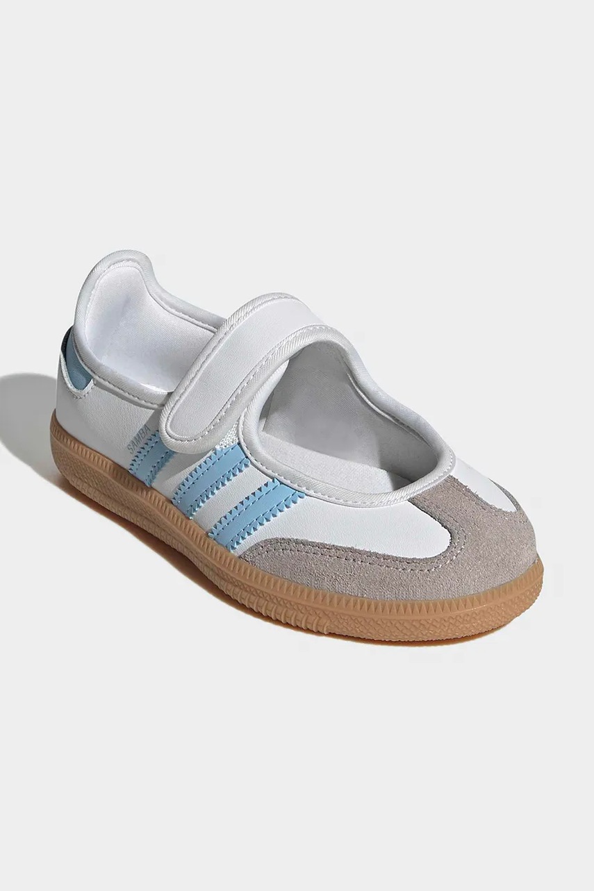 Дитячі шкіряні балетки adidas Originals SAMBA JANE