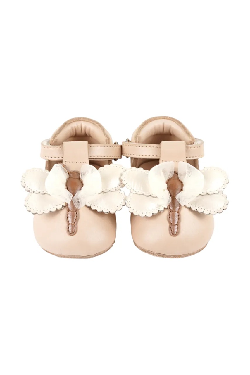 Обувь для новорождённых Donsje Zaizou Shoes Shimmer Libelle цвет бежевый 1042801 Обувь для новорождённых Donsje Zaizou Shoes Shimmer Libelle цвет бежевый 1042801