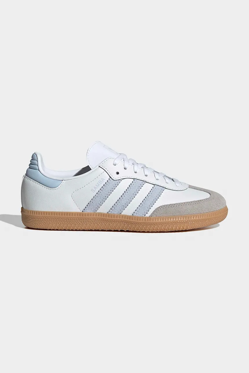 adidas Originals sneakers pentru copii SAMBA OG culoarea alb, JQ2019
