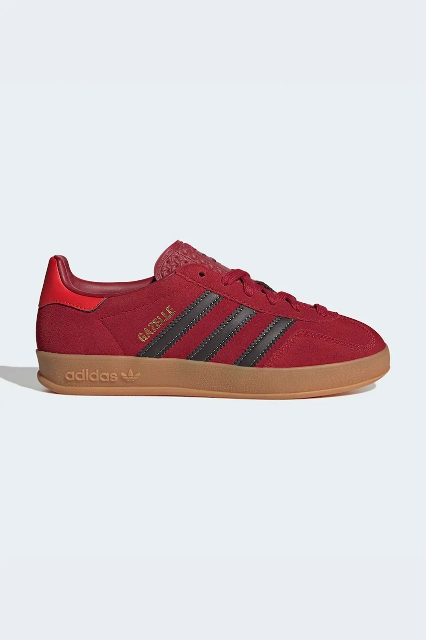adidas Originals sneakers pentru copii GAZELLE INDOOR culoarea roșu, IH6448