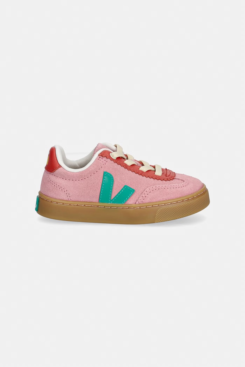 Дитячі замшеві кросівки Veja VEJA X JELLY MALLOW SML VOLLEY