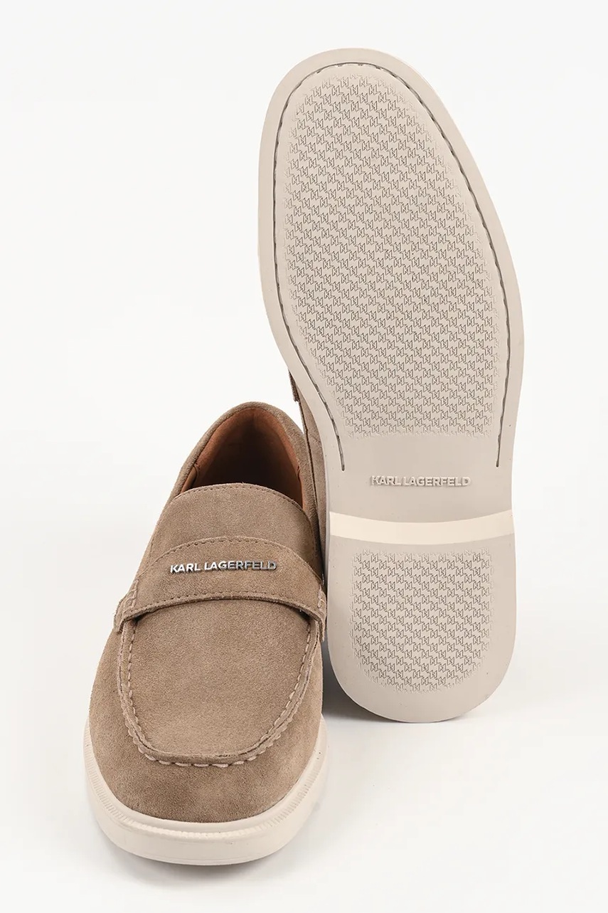 Semišové mokasíny Karl Lagerfeld KORI