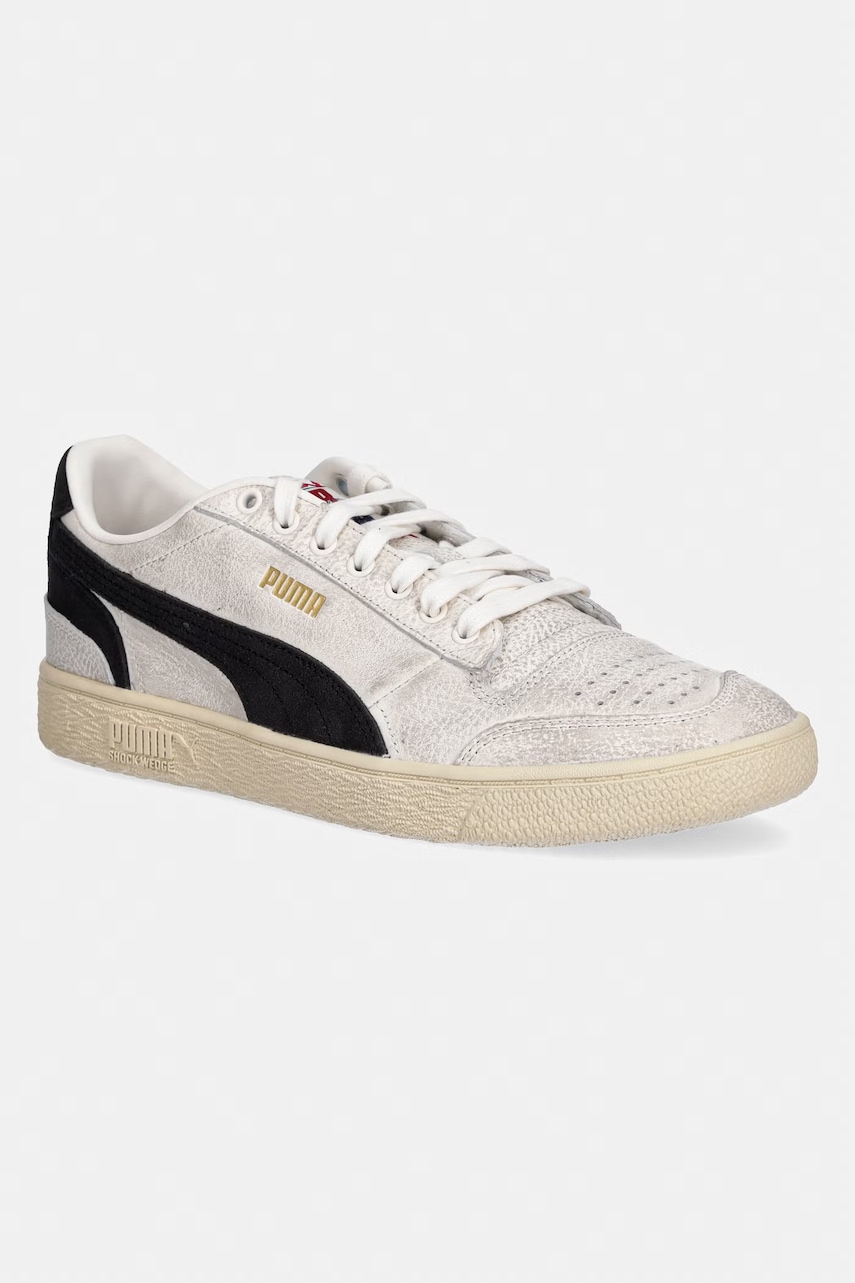 Puma sneakersy skórzane Majesty Represent męskie kolor biały 313059