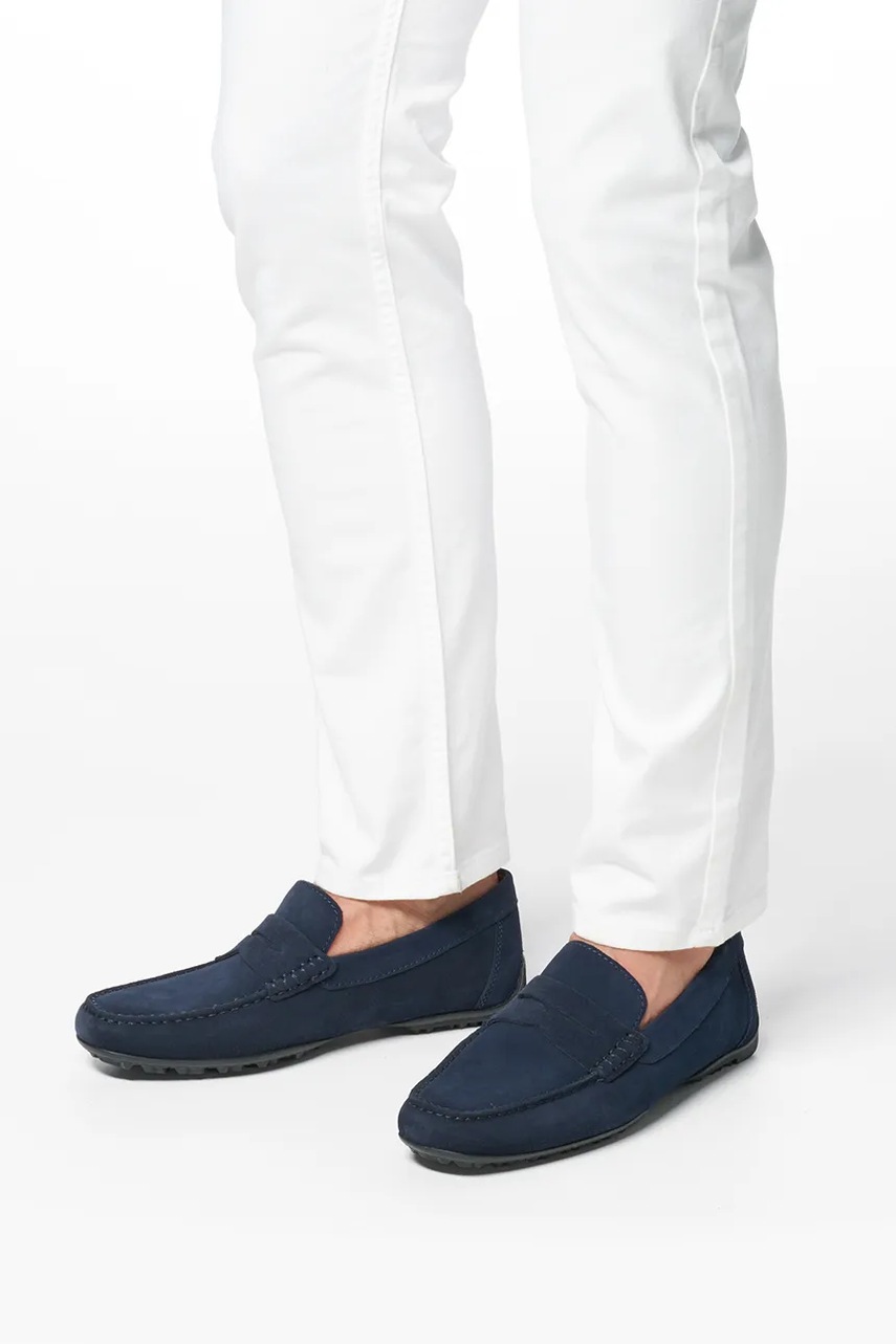 Semišové mokasíny Geox U KOSMOPOLIS + GRIP (obrázek 7)