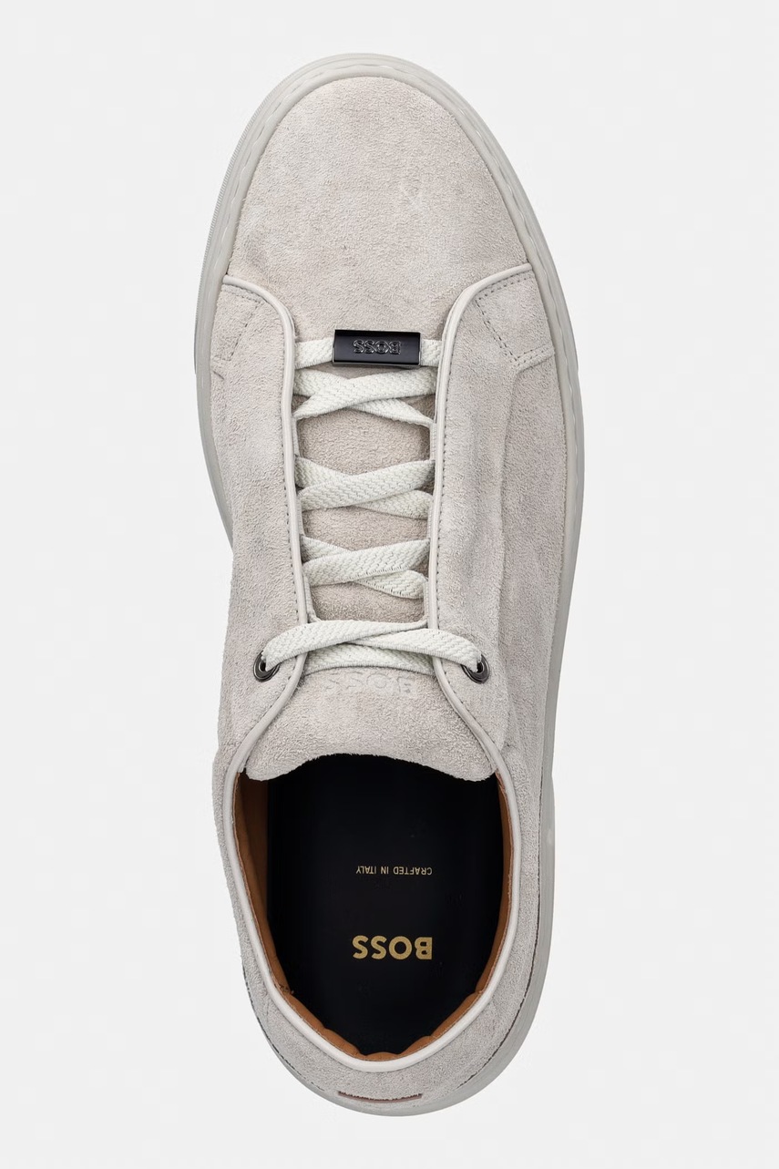 Semišové tenisky BOSS GaryTenn (obrázek 4)