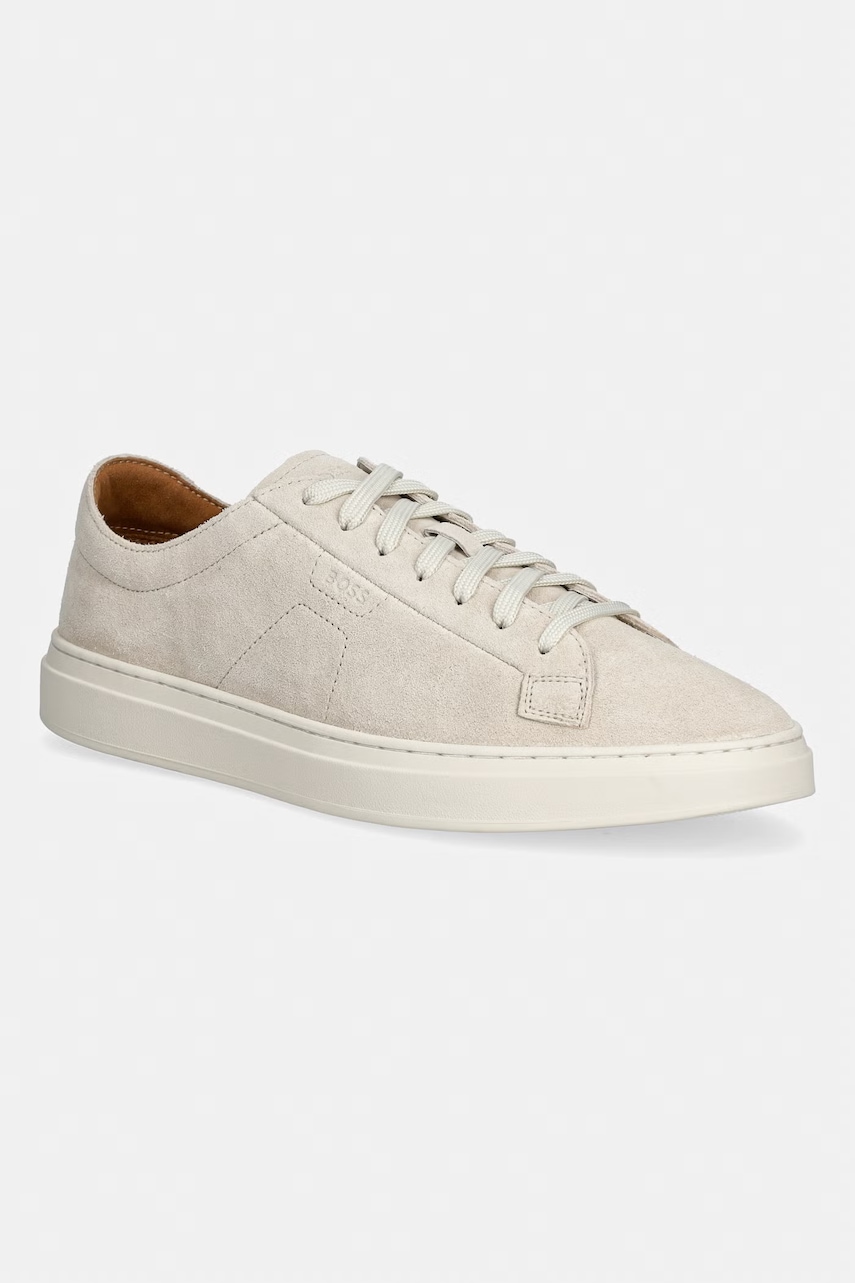 BOSS sneakers din piele intoarsă Kieran