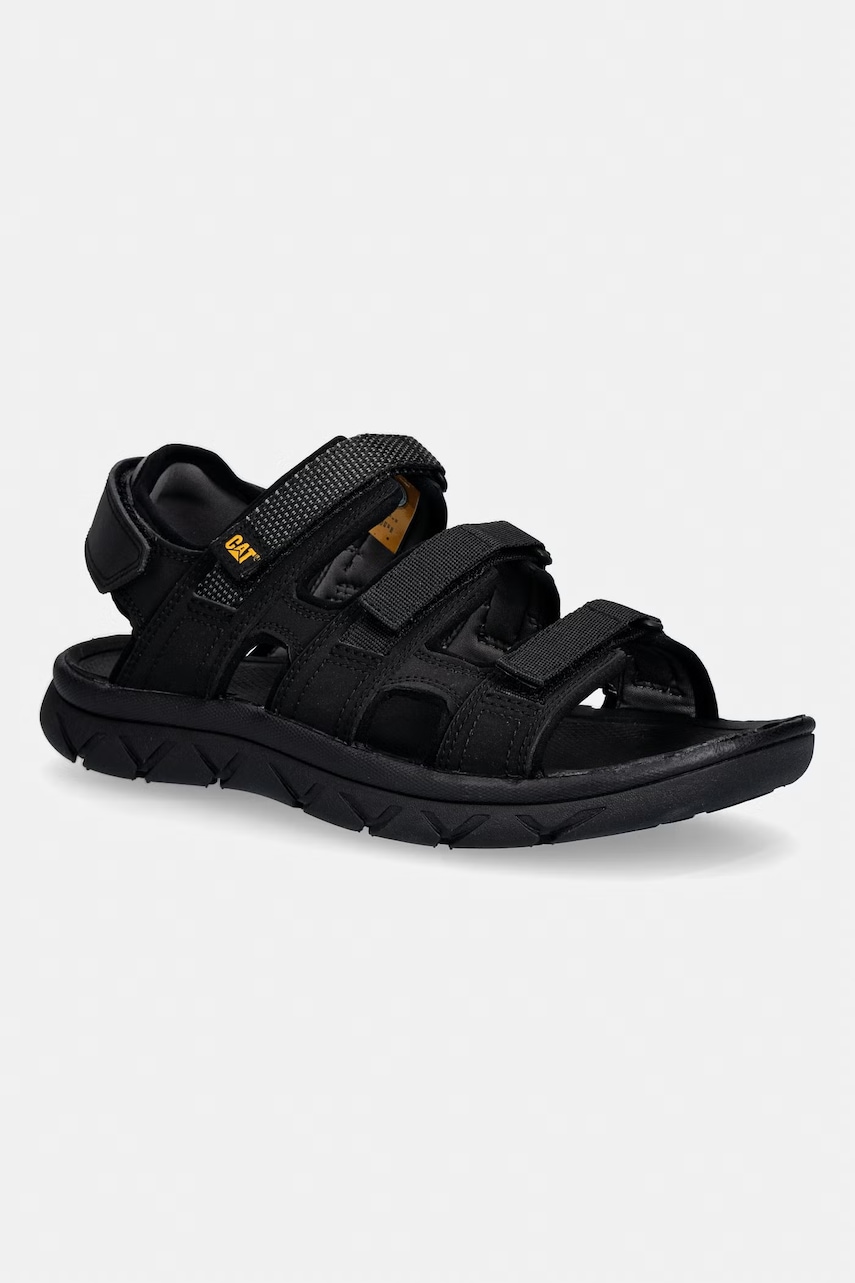 CAT Footwear sandały męskie skórzane CADENT czarne P726616