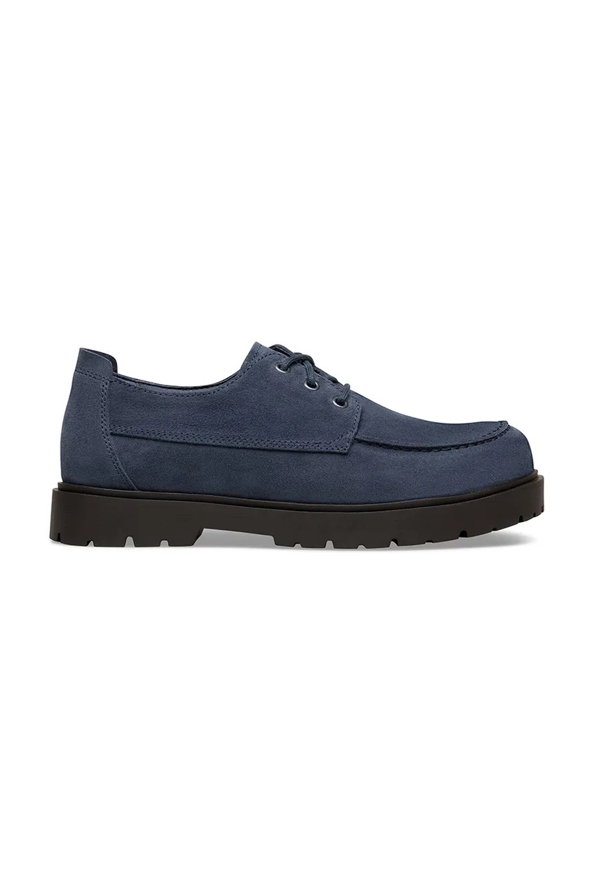 Birkenstock Highwood Moc Lace Low półbuty na płaskim obcasie męskie zamszowe