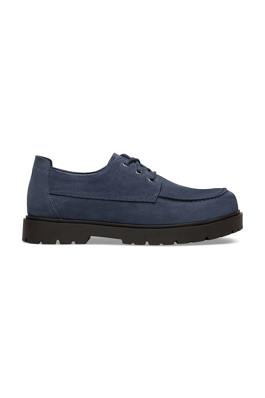Birkenstock Highwood Moc Lace Low półbuty na płaskim obcasie męskie zamszowe