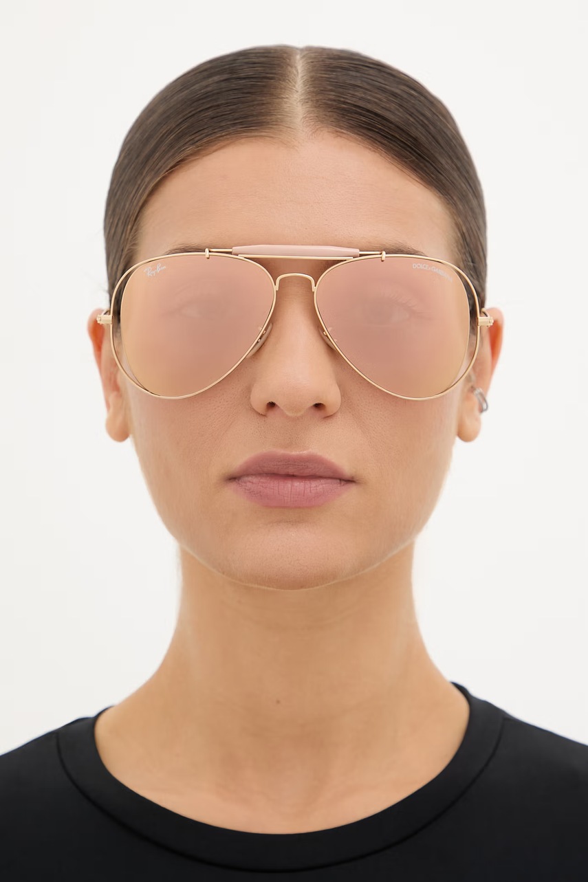 Ray-Ban slnečné okuliare pilot dámske RAY-BAN X DOLCE&GABBANA
