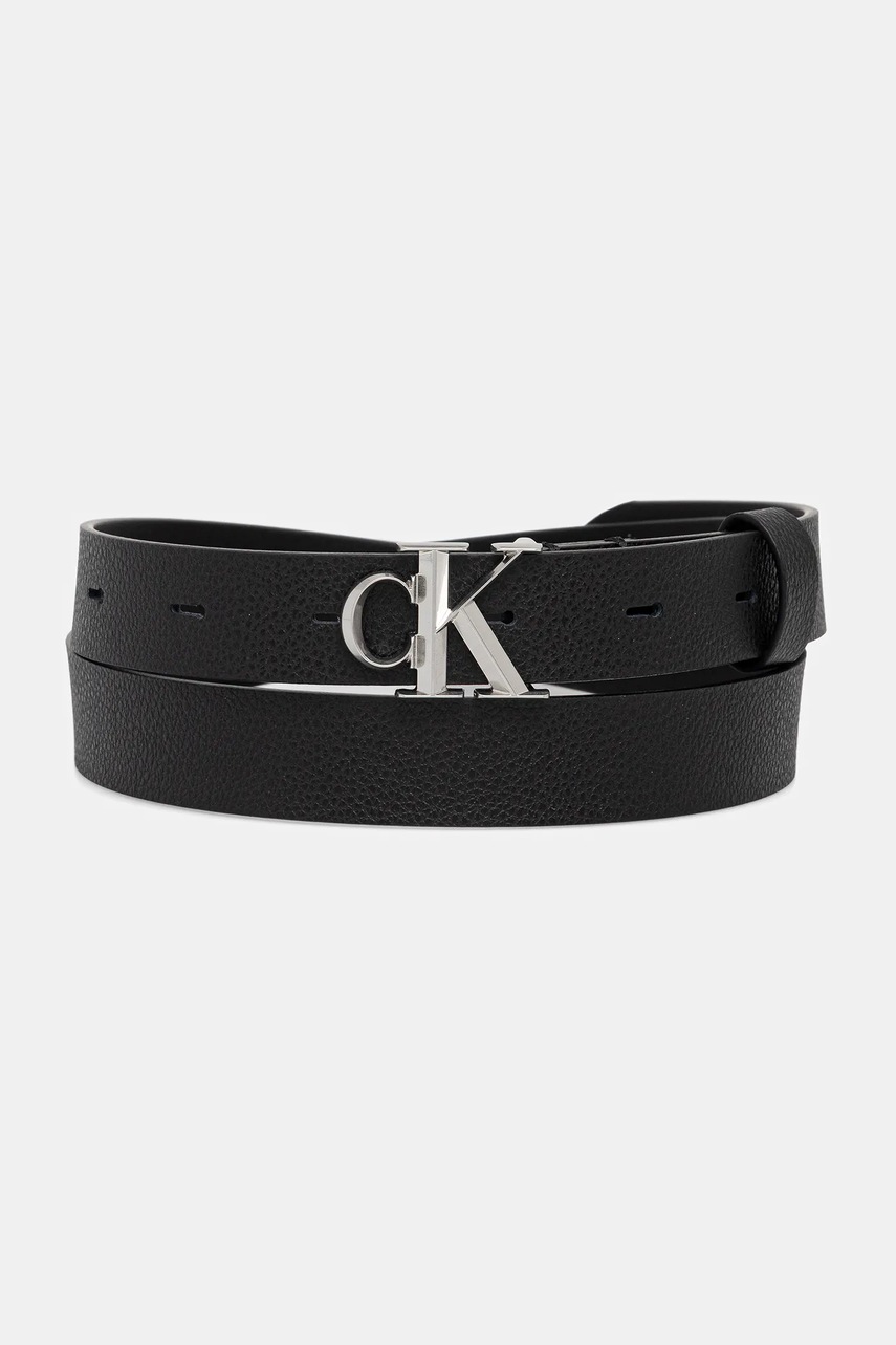 Levně Pásek Calvin Klein dámský, černá barva, LV04F7060G