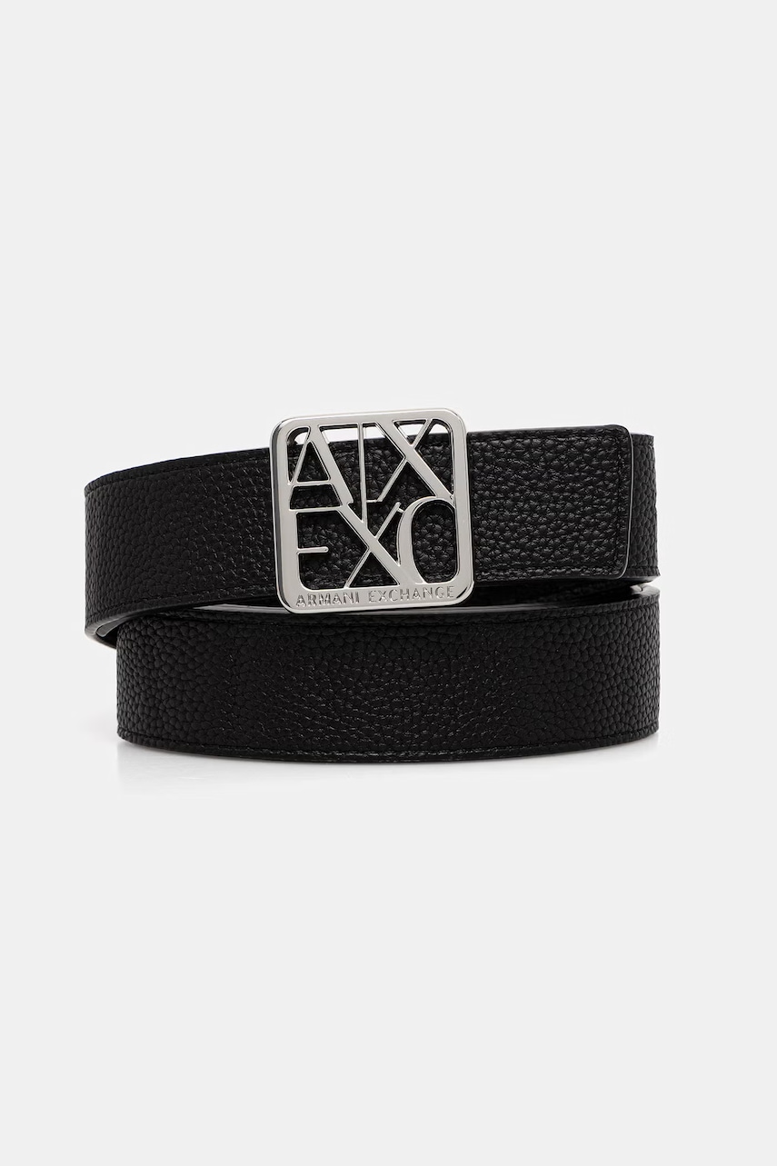 Armani Exchange obojstranný opasok dámsky z imitácie kože