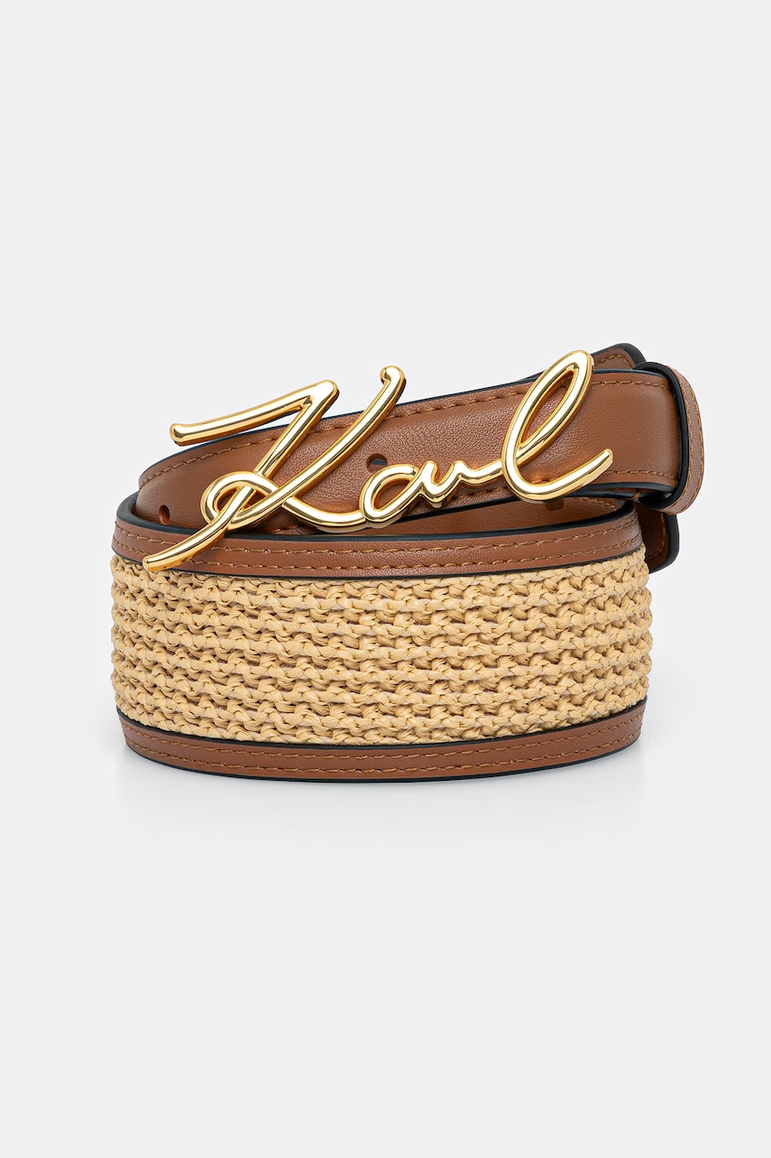 Karl Lagerfeld curea pentru femei, cu imitație de piele K/SIGNATURE