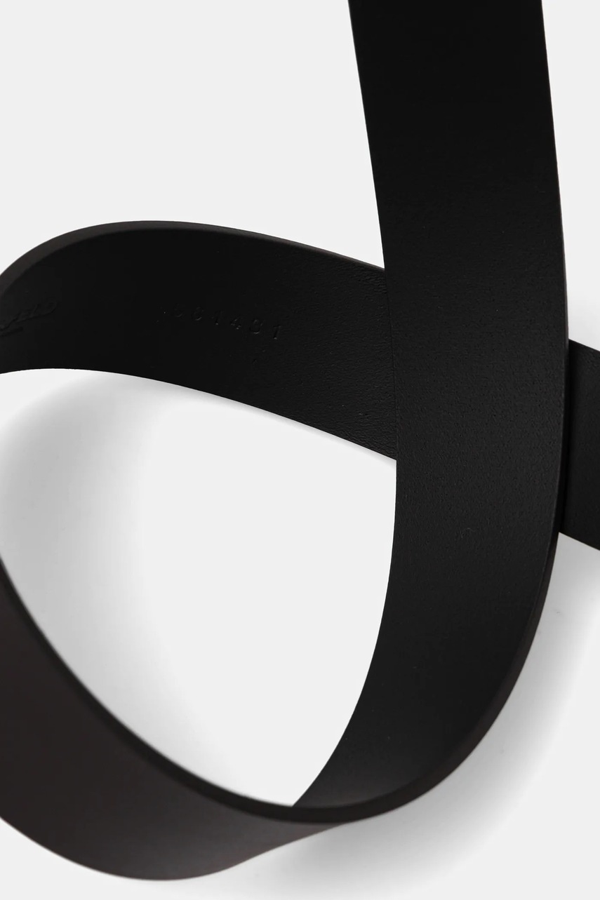 Δερμάτινη ζώνη Karl Lagerfeld χρώμα: καφέ, 561431.815300 φωτογραφία