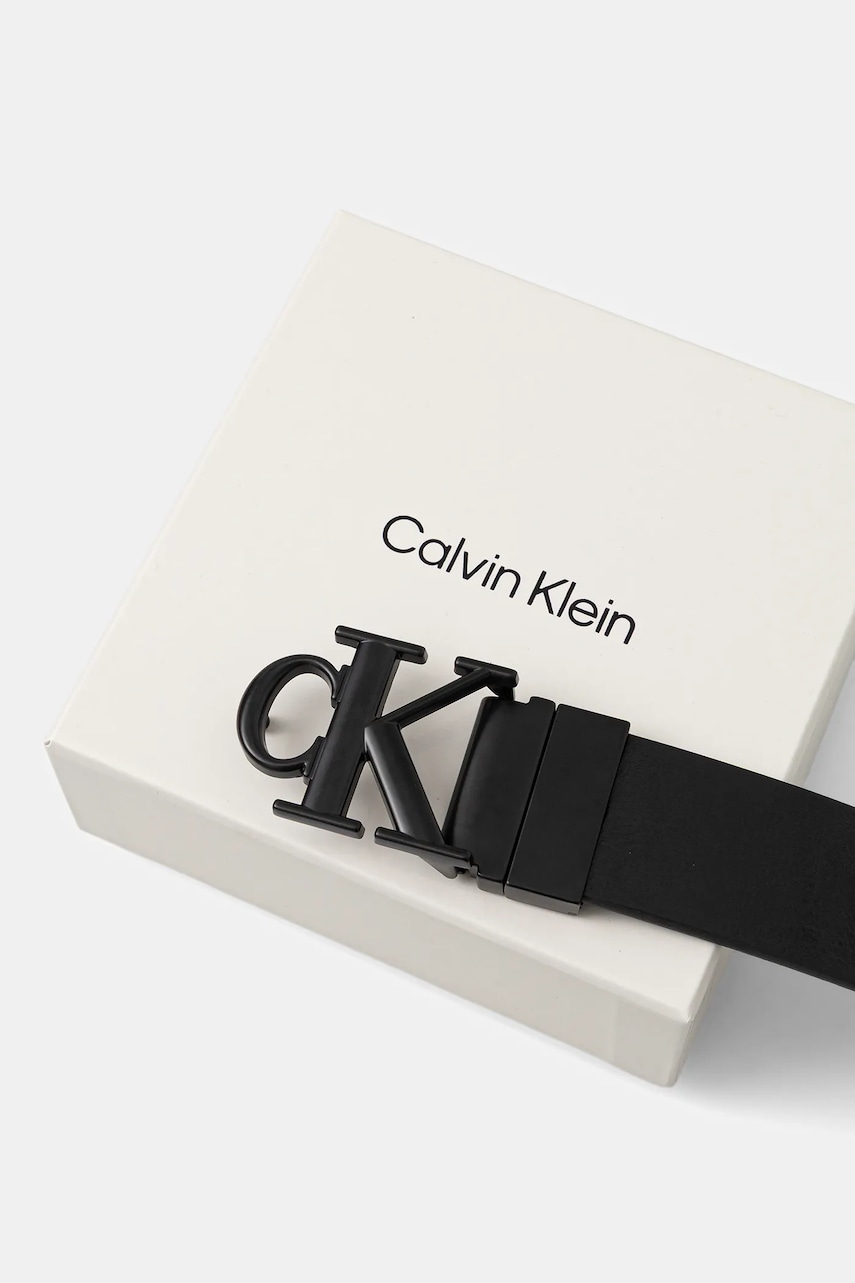 Calvin Klein obojstranný opasok pánsky kožený