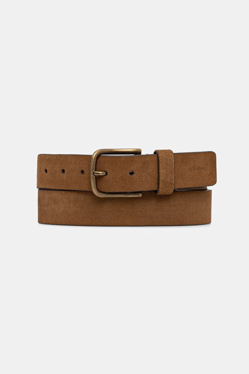 Levně Calvin Klein pásek pánský semišový