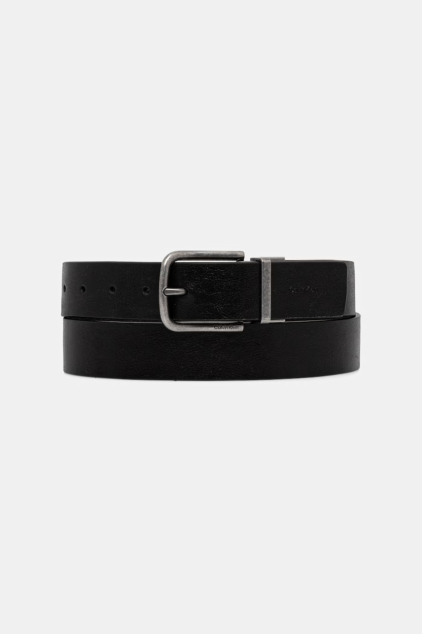 Calvin Klein ζώνη διπλής όψης ανδρική δερμάτινη