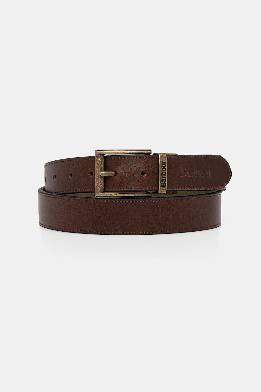 Barbour opasok pánsky kožený