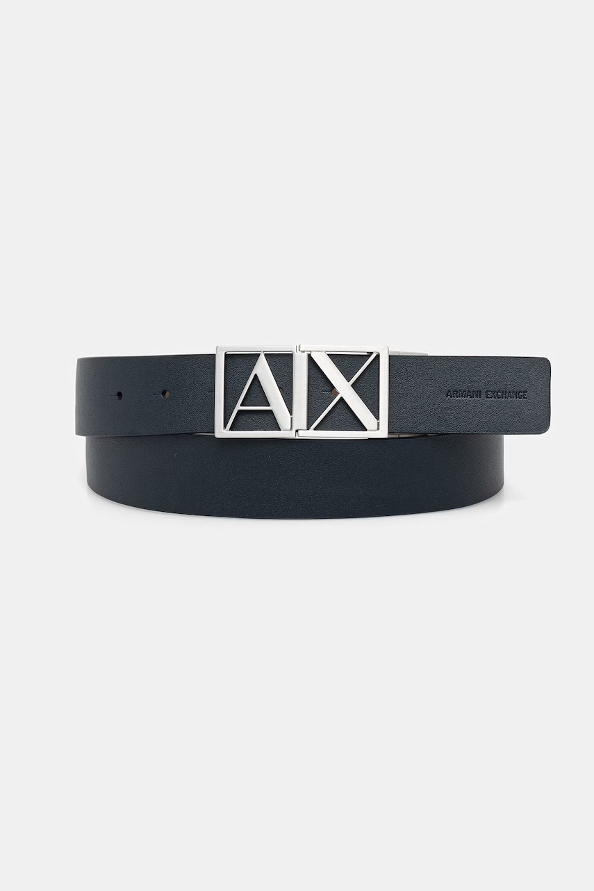 E-shop Armani Exchange oboustranný pásek pánský kožený