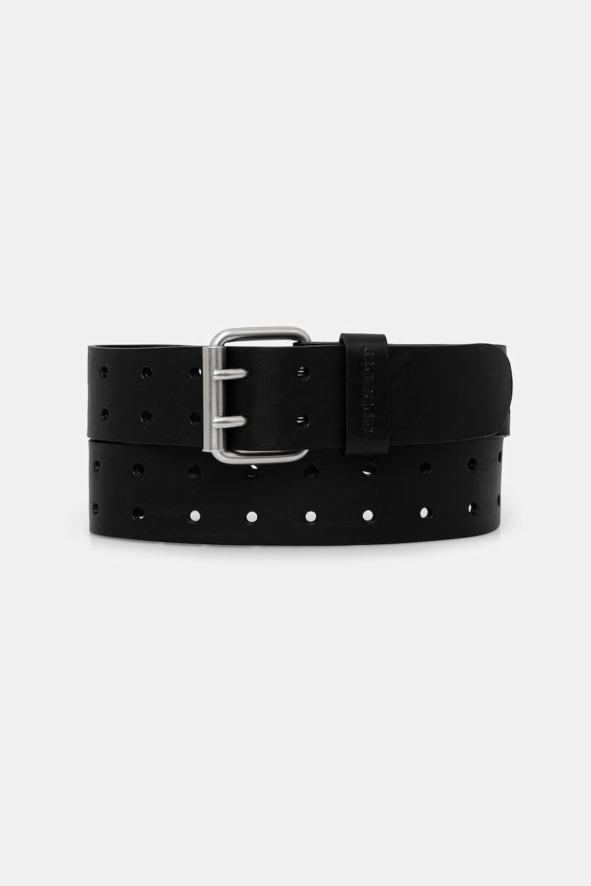 Carhartt WIP Double Script Belt pasek skórzany męski