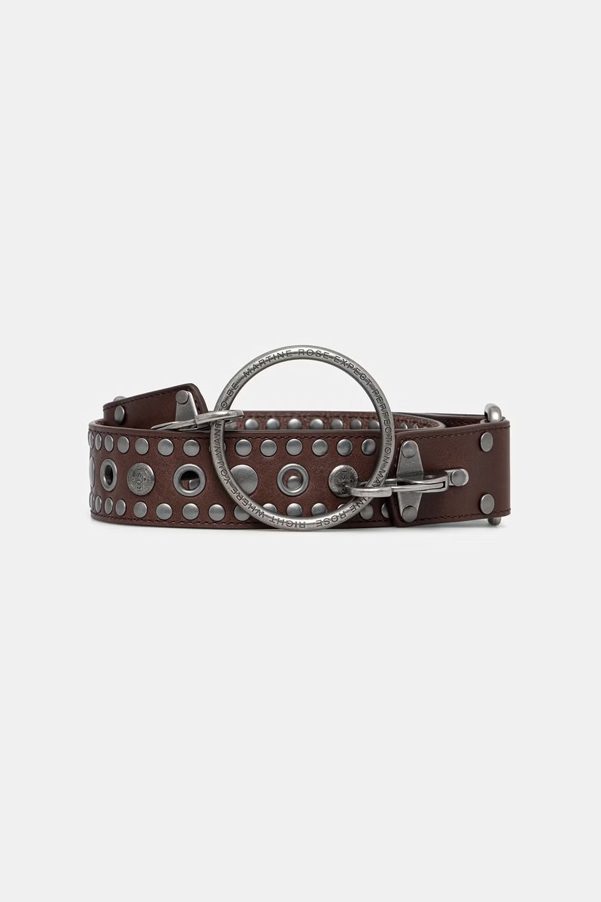 Martine Rose Studded O Ring curea din piele